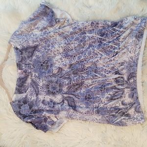 Ladies top in periwinkle blue